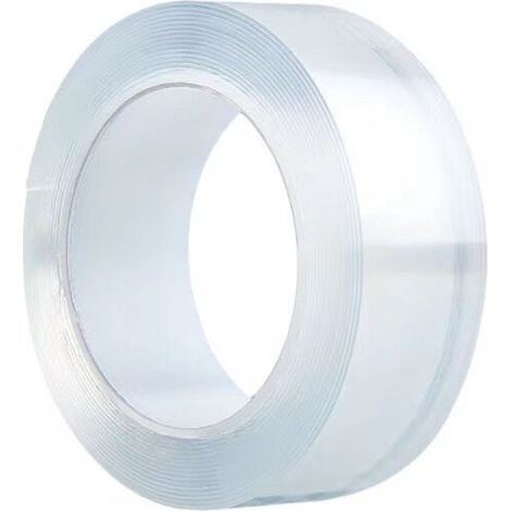 Nano-Doppelseitiges Klebeband, extrem verschleißfest, 30 mm breit x 3 Meter lang, wasserdicht, rückstandsfrei, hochtemperaturbeständig, transparentes doppelseitiges Klebeband