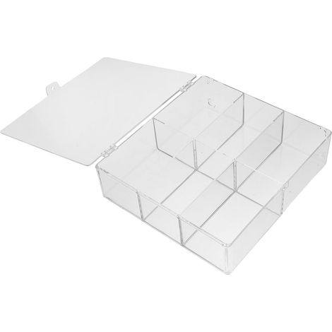 Organisateur de Maquillage Portable en PS, Boîte Transparente (1/5)
