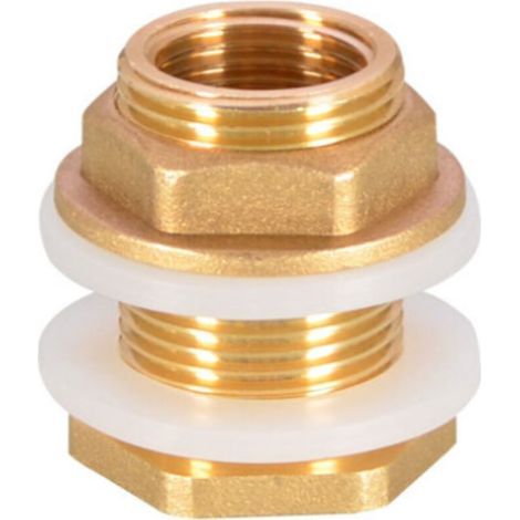 4 Pièces G1 Laiton Réservoir d'eau Tuyau d'eau Raccord Adaptateur Robinet Douille de Seau à Pluie Douille de Réservoir en Laiton pour Robinet Seau de Pluie Réservoir d'eau (1/5)