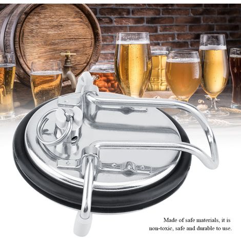 Ersatzdeckel aus Edelstahl für Bier- und Limonadenfässer, Zubehör für Hobbybrauer, robuster Fassdeckel (1/5)