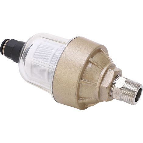 Robinet de vidange d'eau translucide G1/2, purgeur automatique de liquide de refroidissement, filtre à air comprimé à flotteur (1/5)