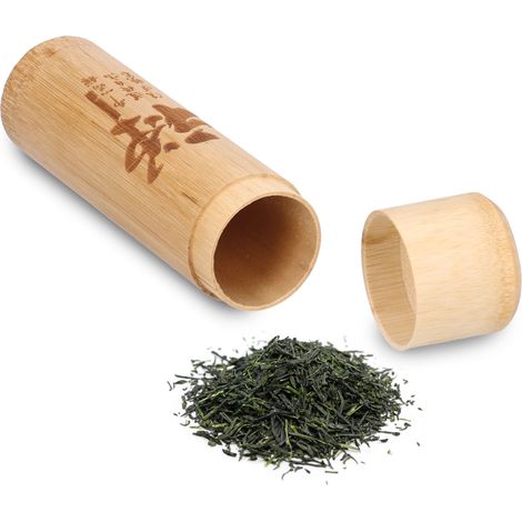 Boîte à thé portable en bambou, idéale pour ranger thé, café en grains et noix (Style 3). (1/5)