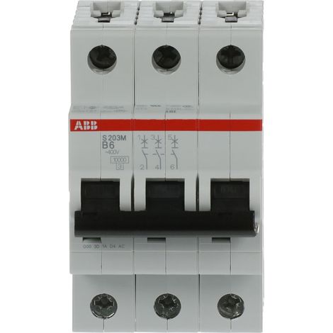 Disjoncteur S200M 3P B6 10kA - ABB2CDS273001R0065