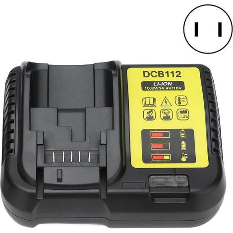 Chargeur de batterie au lithium pour outils électriques (10,8 V, 14,4 V, 18 V) avec mainteneur de batterie intelligent (100–240 V, prise japonaise)