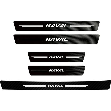 (5 pièces pour portières et coffre) Protections de seuil de portières en fibre de carbone, compatibles avec Haval H9 F7X H6 Jolion F7 Dargo H1 M6 H3 H4 F5 H7 H8 H2 H5 (1/4)