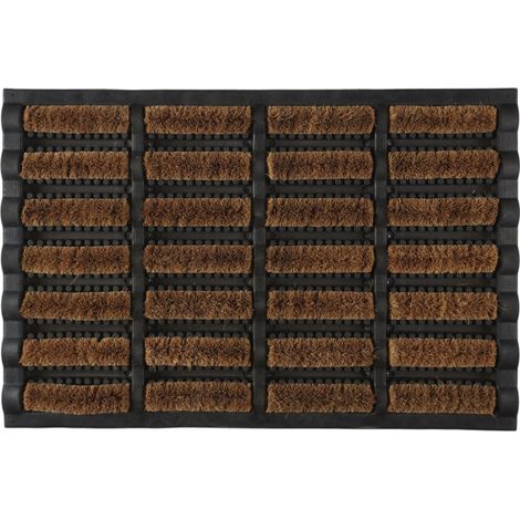 Paillasson Grattoir "Adrian" 40x60cm Marron & Noir (1/2)