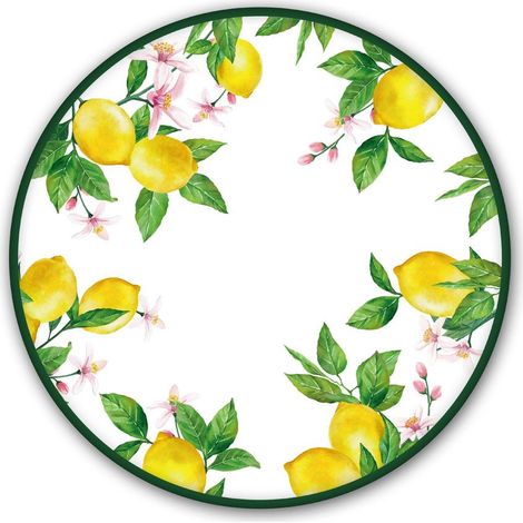 Fade Piatto Rotondo Jaffa Melamina D 44,5 cm – Vassoio Grande Resistente per Tavola e Servizio