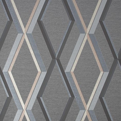 Superfresco Easy Prestige Geo Charcoal Vliestapete 10mx52cm