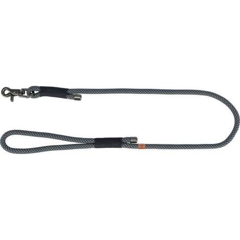 Laisse TRIXIE Soft Rope - S–XL: 1m - ø 10 mm - Noir et gris (1/2)