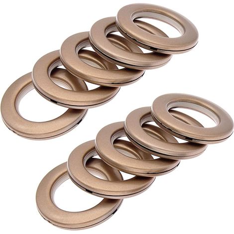 Anneau À Rideau - Diamètre Intérieur 40 mm - En Plastique ABS - Pour Tige De Rideau De 35 mm - Silencieux À Nanotechnologie - Lot De 32 (1/5)