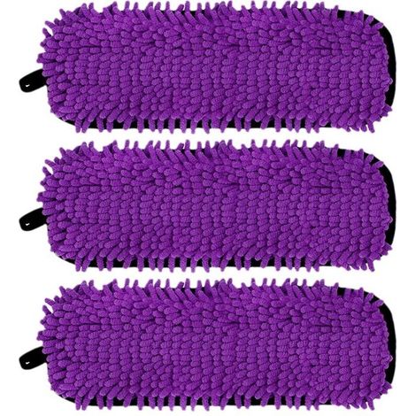 Lntyq Lot de 3 tampons de rechange réutilisables compatibles avec Swiffer PowerMop, tampons en microfibre pour balai pulvérisateur Swiffer 15'', tampons PowerMop lavables utilisés pour les planchers d