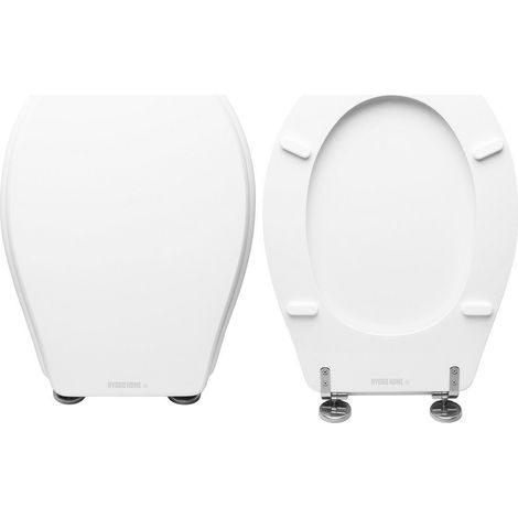 Copriwater compatibile Conchiglia Pozzi Ginori legno rivestito resina poliestere bianco (1/4)