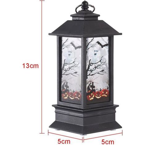 4 Pièces Lanterne Halloween LED, Decoration Halloween Exterieur Interieur a Suspendre, Halloween Decoration Citrouille Lumineuse