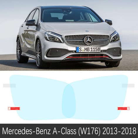 (Classe A (W176) 13-18) Compatible avec Mercedes-Benz Classe A W169 W176 W177 A-Klasse A160 A180 A200 A45 Film anti-buée pour rétroviseur intérieur Accessoires étanches à la pluie (1/5)