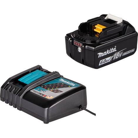 Makita Akku BL1860B (18V 6,0Ah) + Ladegerät DC18RC (197460-1) (1/2)