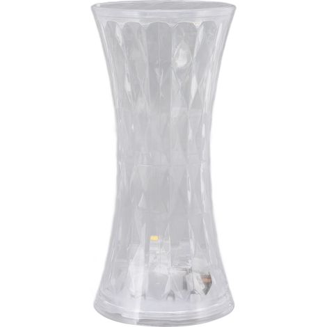 Ortviai Lampe de chevet cristal transparente BZ4045, lumière chaude, protection des yeux, batterie intégrée (1/5)