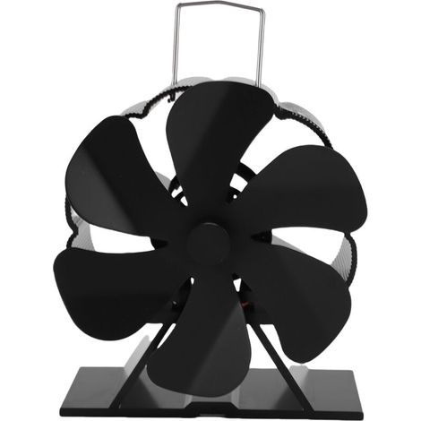 Ventilatore per stufa a legna in lega di alluminio, portatile, a energia termica, con protezione contro il surriscaldamento, per caminetti a gas e a pellet -Crezuo