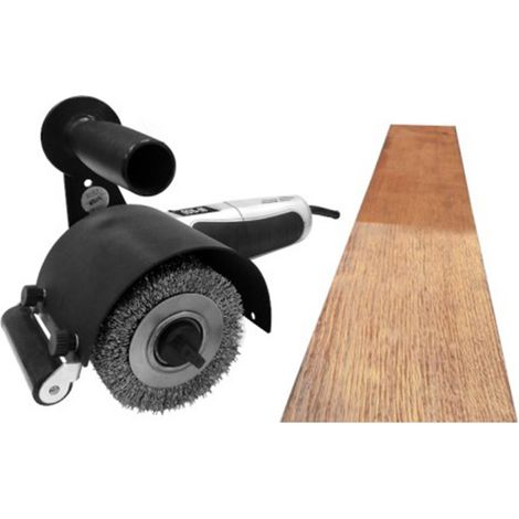 Brosse pour meuleuse 50 mm – Kit de polissage bois dur – Brosses en fil de laiton et nylon – Pour vieillissement du bois