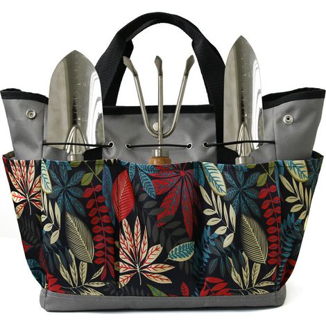 Werkzeugtasche mit großem Fassungsvermögen Aufbewahrungstasche für Gartengeräte Aufbewahrungstasche für Blumen und Pflanzen – Grau (1/5)