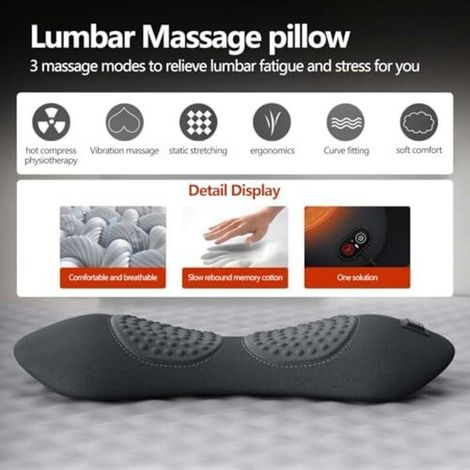 Appareil de massage dorsal électrique 3 en 1 traction levage vibration compresse chaude pour cou épaules dos soulagement douleur intelligent
