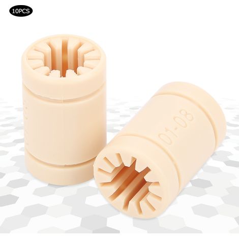 Lot de 10 bagues linéaires en plastique pour roulements LM8UU et accessoires pour imprimantes 3D RJMP. (1/5)