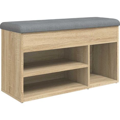 Maison Exclusive - Schuhbank Sonoma-Eiche 82x32x45,5 cm Holzwerks (1/5)