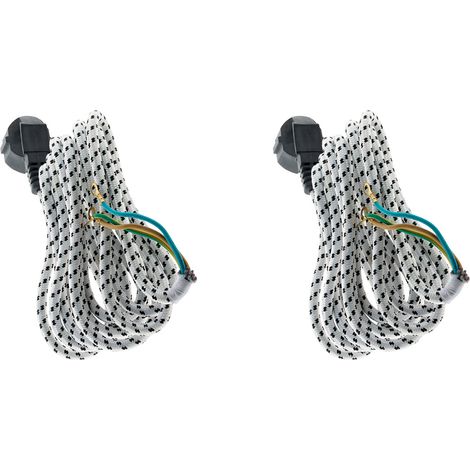 Lot de 2 cordons de fer à repasser 3G1 - 3m - Zenitech (1/5)