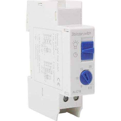 Minuterie 220-240 V CA pour éclairage d'escalier avec commande (1/5)