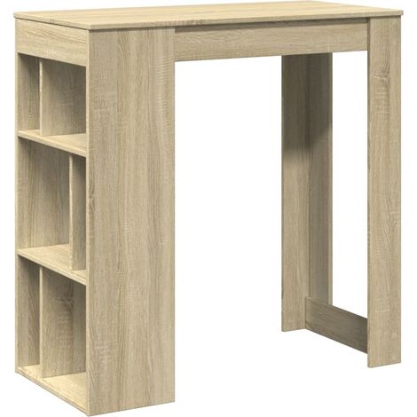 Maison Exclusive - Tavolo Bar con Rastrelliera Sonoma 102x50x103,5 cm Multistrato