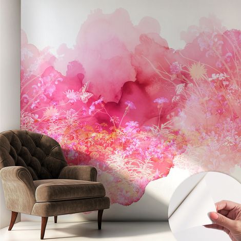 Papier peint autocollant adhésif avec imprimé installation simple qualité excellente sans désordre Motif floral 250x250 cm (1/5)