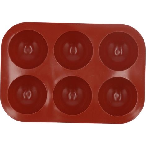 Moule à Gâteau Semi-sphérique en Silicone, Plateau, Chocolat, Savon, Pain, Fournitures de Cuisine (6 petits demi-cercles) (1/5)