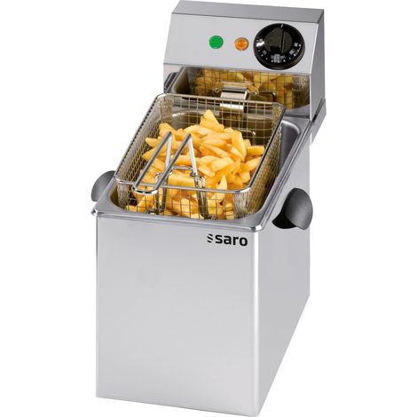 Friteuse - 4L - Température 0/+180°C - Cuve amovible - Thermostat sécurité - Saro