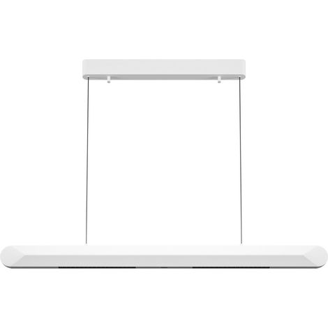 Maytoni Motion Plafonnier suspendu moderne à intensité variable, blanc 3 000 K, 2 500 lm