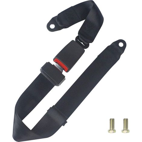 Cinturón de seguridad ajustable de 2 puntos para UTV, carritos de golf, karts, furgonetas, camiones y vehículos. (1/5)