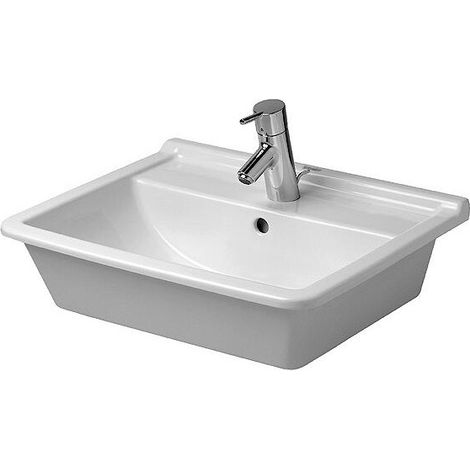 Duravit Einbauwaschtisch Starck 3 56cm, 1 Hahnloch, 0302560000 (1/5)