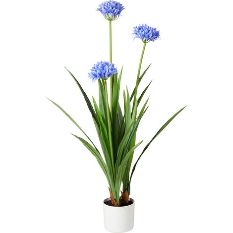 Große künstliche Agapanthus-Blume im Topf, 70 x 120 cm (1/3)