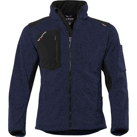 Qualitex Strick-Fleecejacke "protectano" navy XL (1/2)