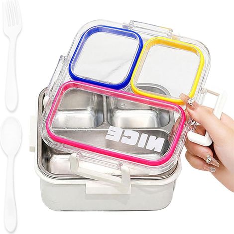 Plateau de rangement hermétique en acier inoxydable avec (1/5)