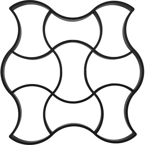 Moule pour pavé motif irrégulier résistant à l'usure unique 50x50cm moule à ciment pour jardin cour (1/5)