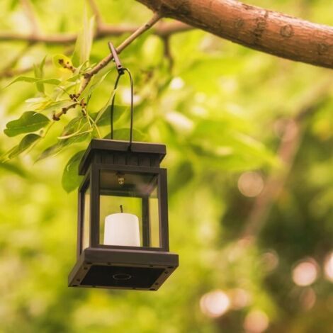 Blanc chaud lanternes solaires d'extérieur à suspendre avec pour jardin, terrasse, pelouse, terrasse, parasol, tente, arbre, c (1/4)