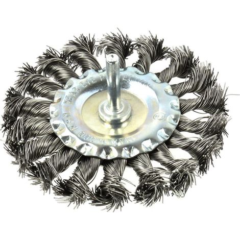 Brosse métallique tressée pour perceuse 100 mm (80) (1/3)