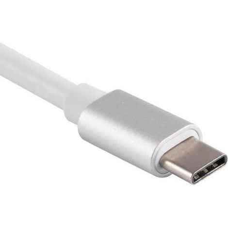 Adaptateur USB Type C Vers VGA - USB 3.1 DP Alt Mode - Pour MacBook et Ordinateurs Portables Compatible Type C - 25 cm - 1 Pièce (1/4)
