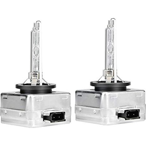 Phares au xénon, lot de 2 D1S 6000K 35W 12V/24V, universels, pour voiture. Ampoules de remplacement pour phares au xénon, métal et céramique. (1/4)