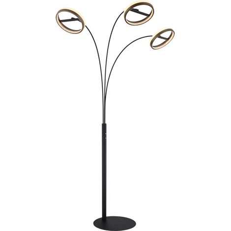 Globo - lámpara de mesa - DELLA - negro - metal - lámpara de arco
