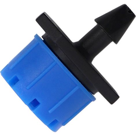 100pcs Plus Pratique 8 Trous goutteur Compensation de Pression économie d'eau Compensation de Pression goutteur réglable goutteur Irrigation Goutte à Goutte Jardinage Joint Accessoires,Bleu