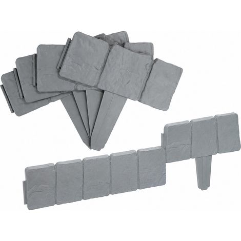 20 bordures de jardin en plastique pour aménagement paysager, clôture et pelouse. (1/4)