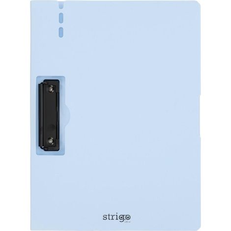 Cartoncino A4 con clip laterale, Strigo blu