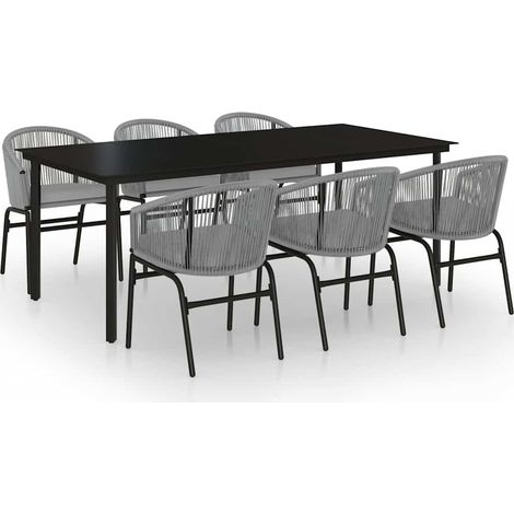 Maison Exclusive - Set Mobili da Pranzo da Giardino 7 pz Antracite (1/5)