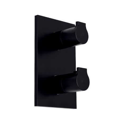 Facade Douche 2 Sorties Thermostatique Blackmat Omega - CRISTINA ONDYNA OG75213