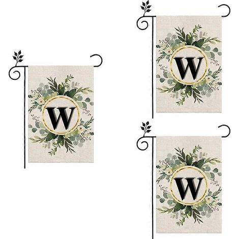 Leinen-Gartenflagge, doppellagig, doppelseitige Buchstaben